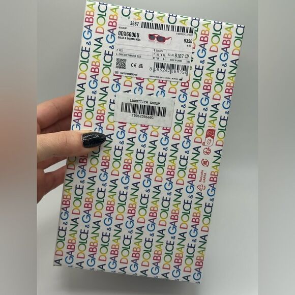 NEW DOLCE & GABBANA KIDS Sunglasses DX6006U 308825 Red Dark Grey Mirror Blue - Picture 11 of 11